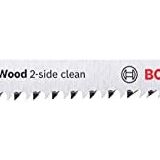 Bosch 25 x dekupaj testere bıçağı T 144 DF Speed for Hard Wood (sert ahşap için, düz kesim, profesyonel aksesuar dekupaj testere)