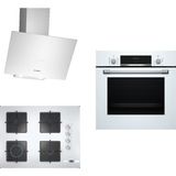 Bosch 257 HBF514BW1T - POP7C2O12O - DWK64PJ20T Beyaz 3'lü Ankastre Set