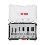 Bosch 2607017466 6 Parça Düz 8 mm Pro Freze Seti