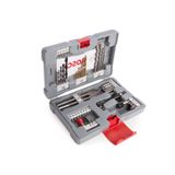 Bosch 2608P00233 Premium X-Line 49 Parça Matkap ve Vidalama Seti Uzun Ömürlü Tasarım ve Metal Ahşap