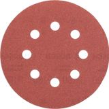 Bosch 2609256a26 5'li 125 mm 120 Kum 8 Delik Eksantirik Zımpara Kağıdı
