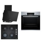 Bosch 271 HBF514BS1T - POP6C6O10O - DWK63PJ60T Siyah 3'lü Ankastre Set