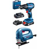 Bosch 2'li Set Gsb 185 Li Çift Batarya ve Gst 8000 E Dekupaj Testere