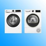 Bosch 2'li Set Wgk242z0tr 9 Kg Çamaşir Makinesi-wqa24201tr 9 Kg Kurutma Makinesi Beyaz