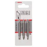 Bosch - 3 Parçalı Çift Taraflı Vidalama Ucu Seti - Ph1, Pz1, S 0,6X4,5; Ph2, Pz2, S 1,0X5,5; 60 Mm