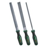 Bosch 3 parçalı törpü seti (sağlam ahşap törpü seti, düz, yarı yuvarlak ve yuvarlak rende dahil; sert karbon çelik; şaft uzunluğu 200 mm; orta kesim 2; yumuşak saplı ergonomik sap)