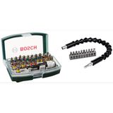 BOSCH 32 Parça Vidalama Tornavida Ucu Seti + 10 Parça Esnek Uzatma 30cm