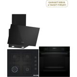 Bosch 3'lü Ankastre Seti Hua717ba0t Pop6c6p31o Dwk63pj60t - Siyah