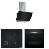 Bosch 3Lü (Dwk065g60t-Pop6c6p30o -Hıf534eb3t) Siyah Ankastre Set