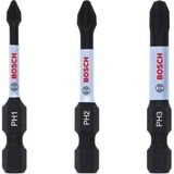 Bosch 3'lü Impact Vidalama Ucu Seti, 50MM, 75CM, 3 Boyut, Güçlü ve Dayanıklı - Mercan