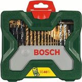Bosch 40 Parça Matkap ve Vidalama Ucu Seti, Titanyum Yassı Freze Aksesuarları - Seçenek 1