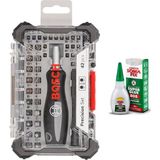 Bosch 42 Parça Vidalama Ucu Seti + Japon Yapıştırıcısı