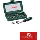 Bosch 46 Parça Cırcır Tornavidalı Vidalama ve Lokma Uçlu Aksesuar Seti - 2607019504 - Karışık-Cırcırlı Set - Gri