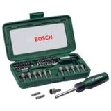 BOSCH 46 Parça Cırcırlı Tornavida Bıts Uç Lokma Vidalama Seti