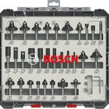 Bosch 6 Mm Saplı Profesyonel Ahşap Freze Bıçak Seti 30 Parça ( 2607017474)