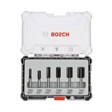 Bosch 6 Parça Düz 8 mm (Pro) Freze Seti -