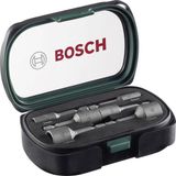 Bosch 6 Parça Manyetik Lokma Seti 2607017313 1/4" Altıgen Saplı 6 Soket Anahtarı 6/7/8/10/12/13 mm