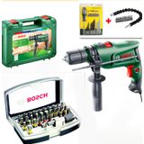 Bosch 600 W Darbeli Matkap Vidalama 69 Parça Vidalama Ve Uç Seti Hediye