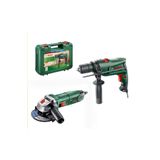 Bosch 600 W Darbeli Matkap Vidalama Ve 700 W Avuç Içi Taşlama Ikili Set