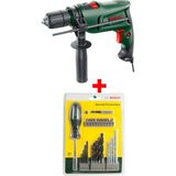 Bosch 600W Darbeli Matkap ve 27 Parça Vidalama Ucu Seti - Seçenek 1