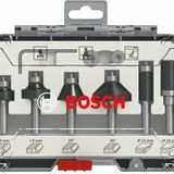 Bosch 6lı Karışık 8 mm Şaftlı Pro Freze Seti