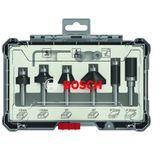 BOSCH 8 mm Saplı Profesyonel Ahşap Freze Bıçak Seti 6 Parça (2607017469)