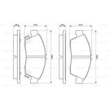 Bosch 986461759 Civic 1.4İ 16V Hatchback 10.98- 02.01- Civic Ön Fren Balatası