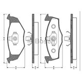 Bosch 986494005 Polo III 95- Lupo 98- Fox 05- / Arosa 97- Ön Fren Balatası