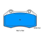 BOSCH 986494228 Fren Balatası Ön CLIO III 06- 2.0 16V Sport Megane II 04-09 Sport Megane III 08- Coupe 2.0 Rs
