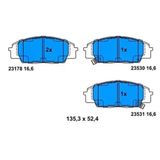 Bosch 986494311 Civic 01- Civic 05- S2000 99- Ön Fren Balatası