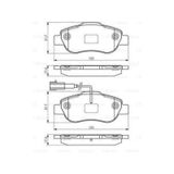 BOSCH 986495097 Fren Balatası Ön Tek Fişli 500 07- Albea Linea 07- Doblo Cargo Fiorino 08- 07- Stilo 01-06 Fren Balatası 37971812