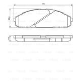 BOSCH 986495171 ÖN BALATA FIESTA 89-02FORD KA 96-08MAZDA 121 III