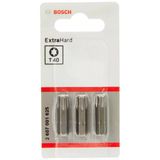 Bosch Accessories Bosch Professional Bit Ekstra Sert İç Torx Vidalar için (T40, Uzunluk: 25 mm, 3 Adet)