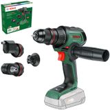 Bosch AdvancedDrill 18V-80 Quicksnap Solo Delme Vidalama Makinesi, Aküsüz, Set - Üç Bağlantı