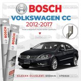 Bosch Aeroeco 2012-2017 Volkswagen Cc Muz Silecek Takımı