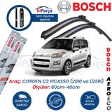 Bosch Aeroeco Citroen C3 Picasso 2010 Sonrası Muz Silecek Takımı