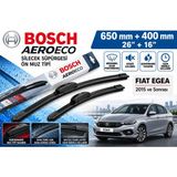 Bosch Aeroeco Fiat Egea 2015 ve Sonrası Ön Muz Silecek Takımı 650MM + 400MM 26” + 16” 2'li Set