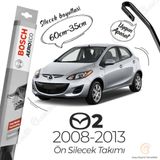 Bosch Aeroeco Mazda 2 2008-2013 Siyah Muz Silecek Takımı