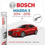 Bosch Aeroeco Mazda 3 Sedan 2014-2016 Muz Muz Silecek Takımı