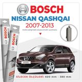 Bosch Aeroeco Nissan Qashqai 2007-2013 Ön Muz Silecek Takımı