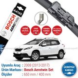 Bosch Aeroeco Peugeot 2008 2013-2017 Muz Silecek Takımı