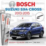 Bosch Aeroeco Suzuki SX4 S Cross 2013-2015 Siyah Muz Silecek Takımı