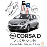 Bosch Aerotwin Opel Corsa D 2006-2014 Ön ve Arka Silecek Takımı