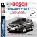 Bosch Aerotwin Renault Clio 2 1998-2005 Ön Muz Silecek Takımı