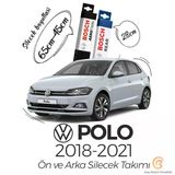 Bosch Aerotwin Volkswagen Polo 2018-2019 Uyumlu Ön Arka Silecek Takımı
