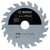 Bosch Akülü Daire Makineleri Için Ahşap Testere Bıçağı 85*15 mm 20 Diş 2608837666