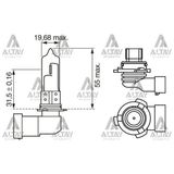Bosch Ampül Eco Hb4 9006 12V 51W Far Ampülü Soketli 1987302808 - BSH-1987302808