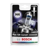 Bosch Ampul Plus 120 Gigalight 12V H4 60/55 W P43t Tekli Jiletin Paket 1987301109
