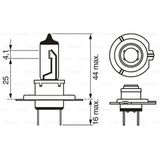 Bosch Ampul - Plus 90 - 12 V - H7 - 55 W - PX26D H7