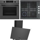 Bosch Ankastre Set Buhar destekli Fırın&Döküm Izgaralı Ocak